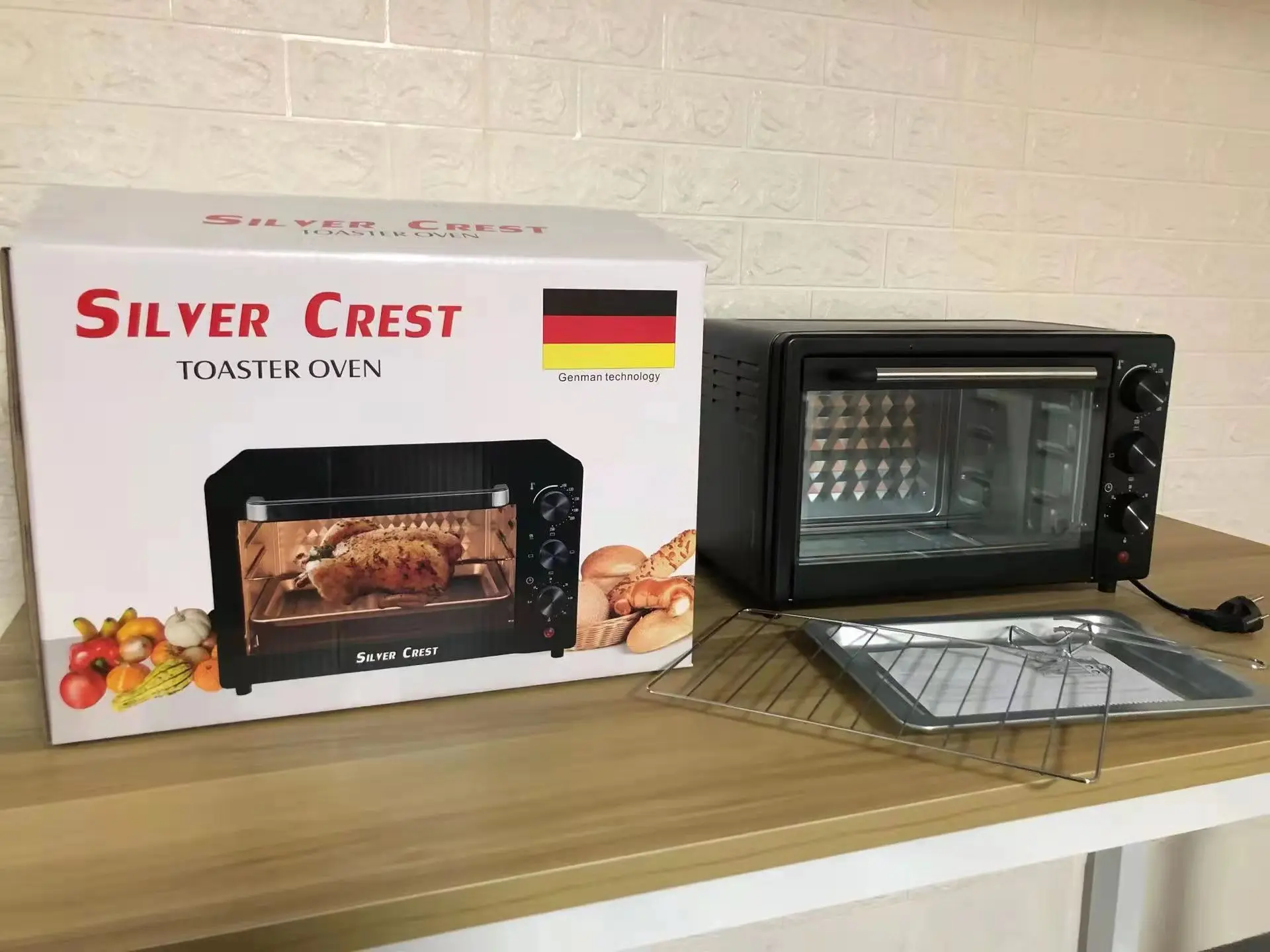 SILVER CREST 25L Large Capacity Electric Oven 1500w Multifunctional Baking Oven