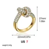 Oro blanco, circonio, talla 7, T17272
