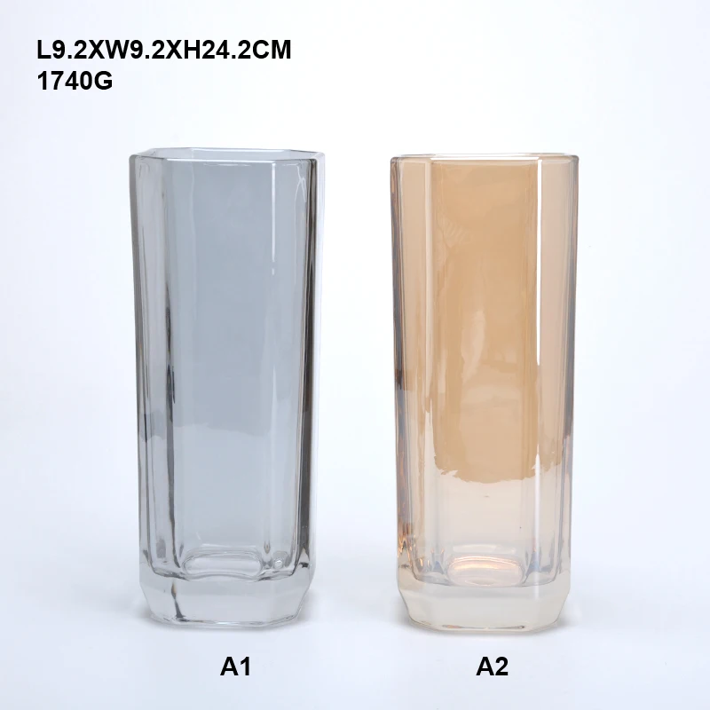 Bud Vases Glass Set, Clear Small Serene Spaces Living Vase Set of 6 for Centerpieces Home Decor glass vases cylinder clear