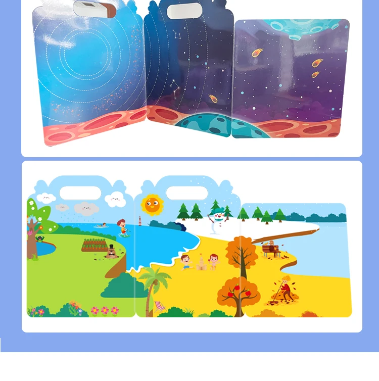 Keybaby waterproof reusable toy silicone stickers preschool educational jelly sticker book activity play set for kids details