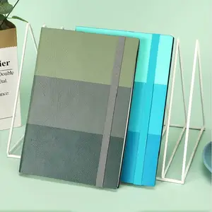 A5 Notebook Custom Logo Business Office Meeting Minutes Set Box Customization Student Color Block Diary Book Wholesale