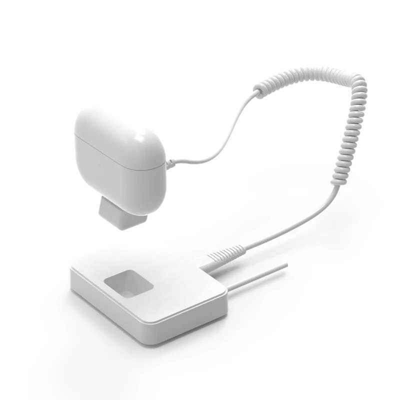 TWS Charging Earbuds Display Stand Anti-Theft Alarm System Security Feature for Apple Store Made of for Durable ABS Material