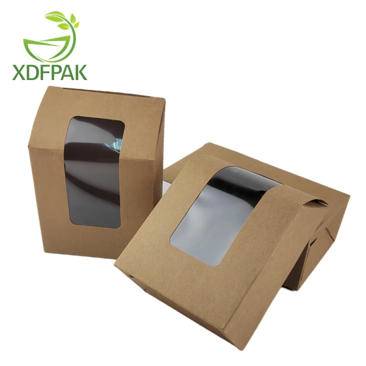 Custom Printed Tortilla Wrap Box with Window for Taco Packaging