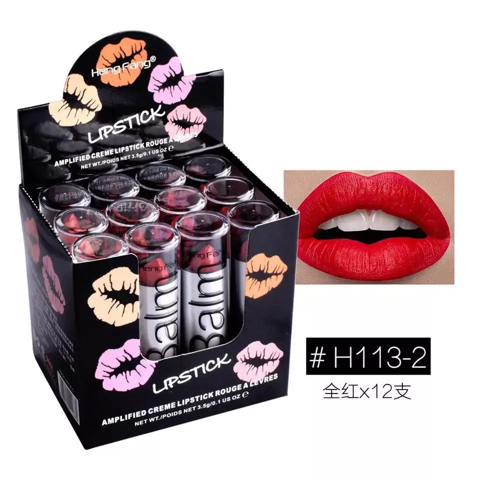 Heng Fang 12 Colors Moisturizing Long Lasting Kids Performance Stage Lipstick for Girls
