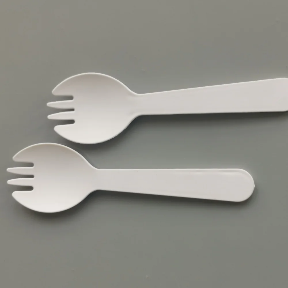 Antimicrobial Treatment Plastic Fork And Spoon Knife 100 Biodegradable