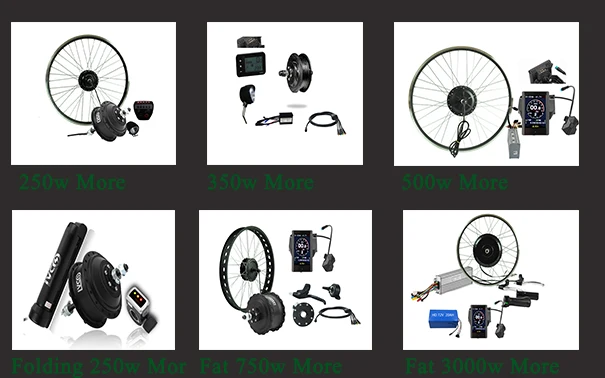 LVCO supply folding bike 16 inch electric bike conversion kit with throtller LCD