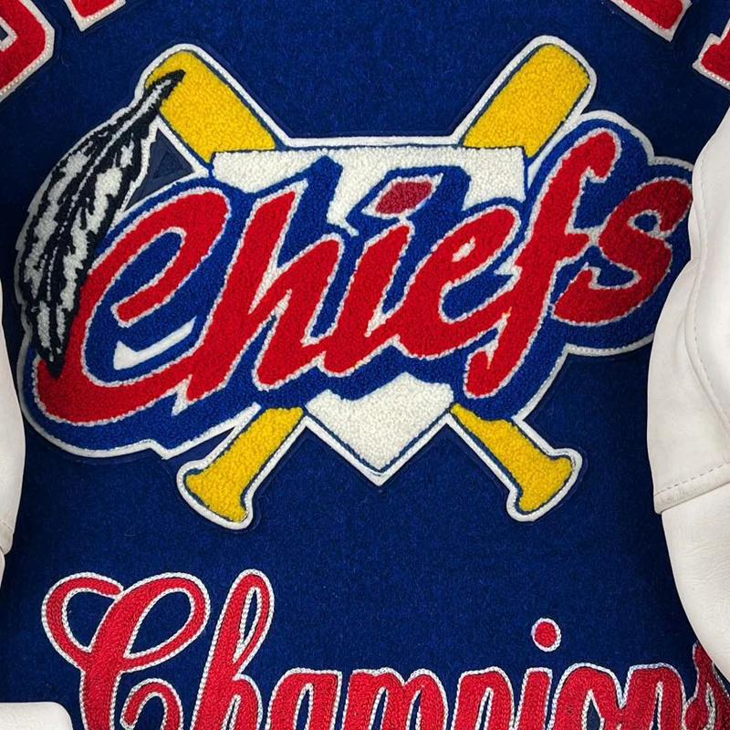 Mens Chenille Embroidery Patch Vintage Letterman Varsity Jackets_voghion.com