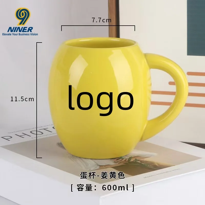 Business Customized Mug with Large Capacity and Belly, logo Printable Ceramic Cup preview 5