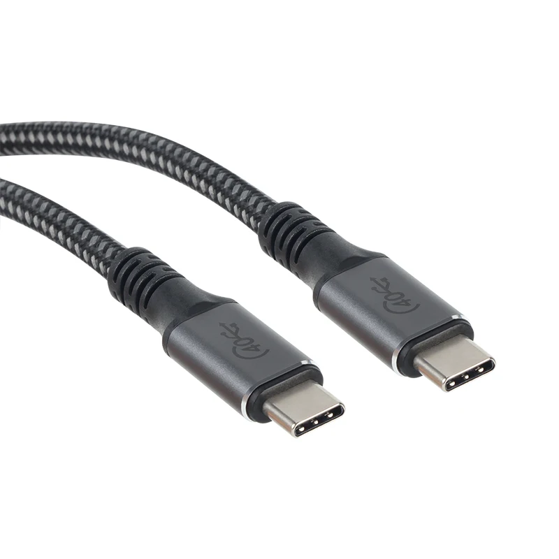 VCOM Type C to Type C USB4 Cable 100W 5A Charging 40Gbps Data Transfer Thunderbolt 4 3 8K Audio Video USB Cable