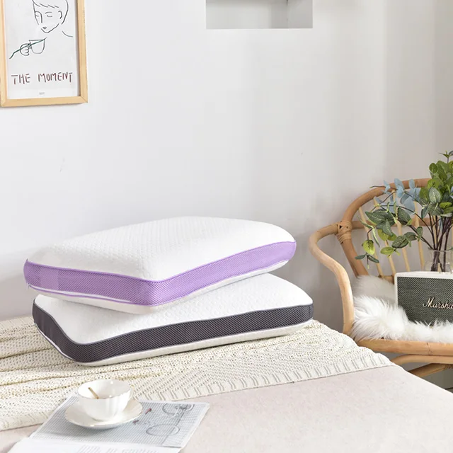 The Traditional Shape Bamboo Charcoal  Memory Foam Pillow With Hole