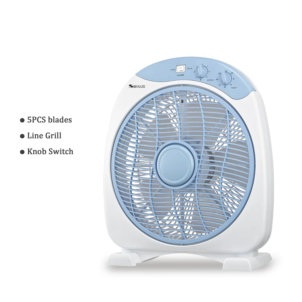 Nortex Table Fan Lower Noise Electric Box Table Fan 3 Speed with Timer Ventilating Fan ...