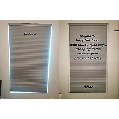 Light Blocker PVC Side Track Light Blocking Strips Roller Blinds