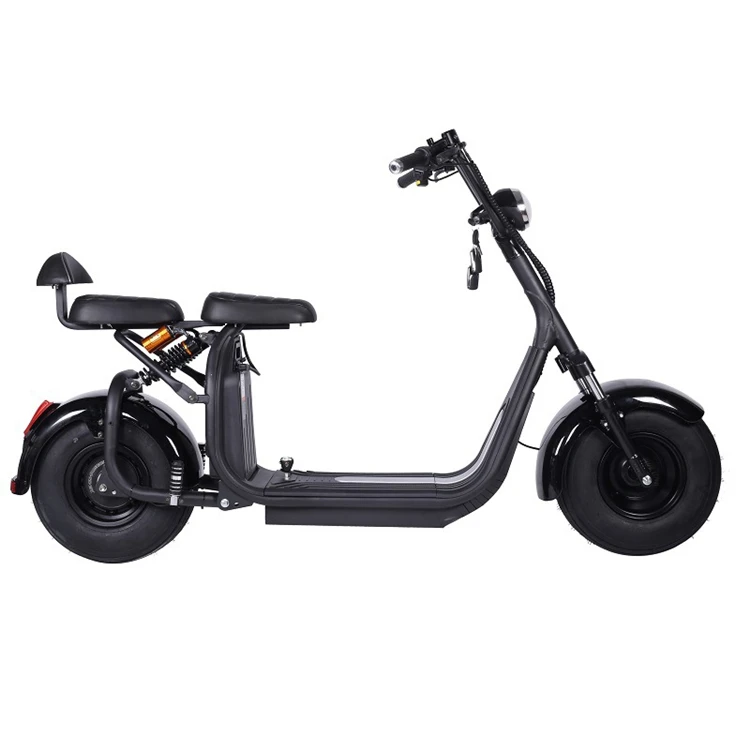 Modern Style Shock Absorption Two Motors 60v 2000w  Delivery Electric Scooter for Big Man With Usb Fat Tire Hydraulic