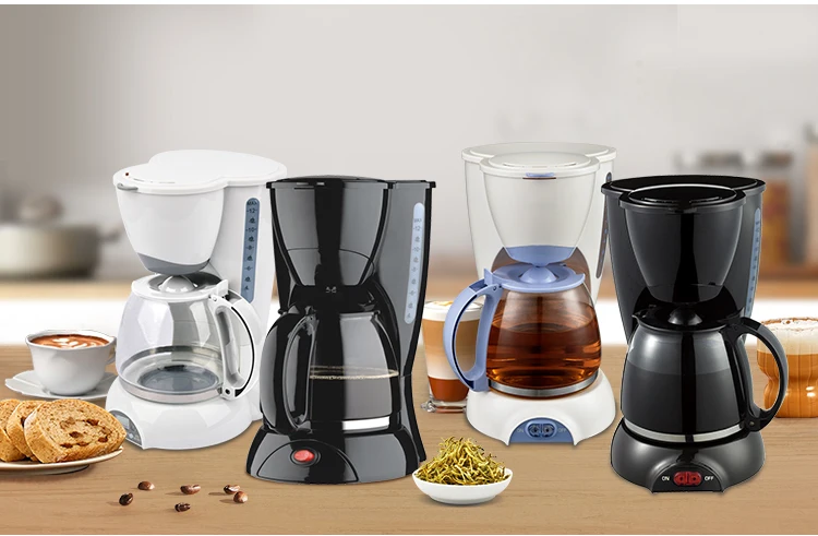 Home Portable Italian Drip Filter Coffee Machine Automatic 10 Cup Drip ...