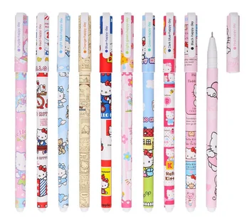 wholesale in stock OEM office cute slim korea kawaii stationery gel ink pens set for school children