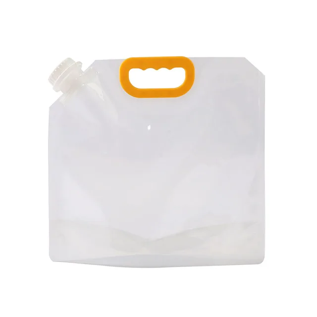 5L Wholesale Clear Plastic Stand Up Disposable Bag 5kg Rice Grain Storage Packaging Drink Juice Water Liquid Refill Spout Pouch