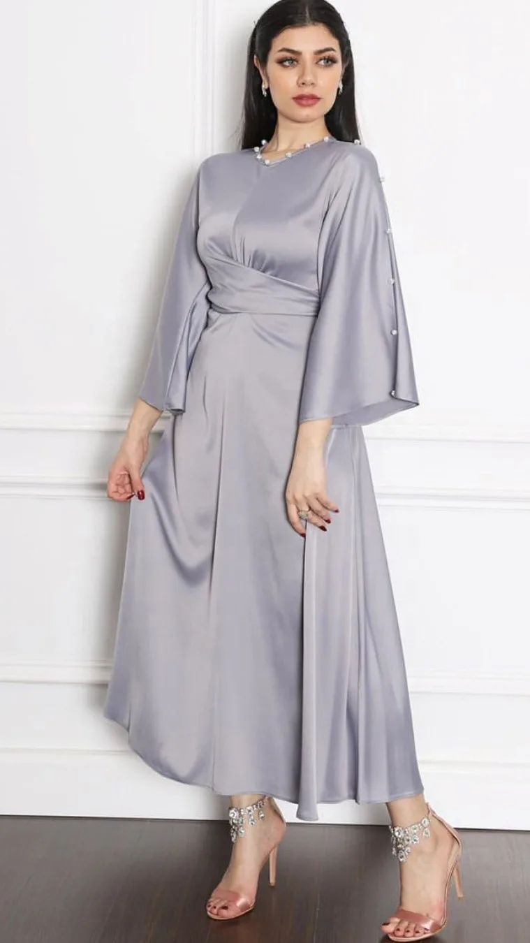 Ramadan Eid Islamic Clothing Dubai Elegant Modest Wear Long Sleeve ...