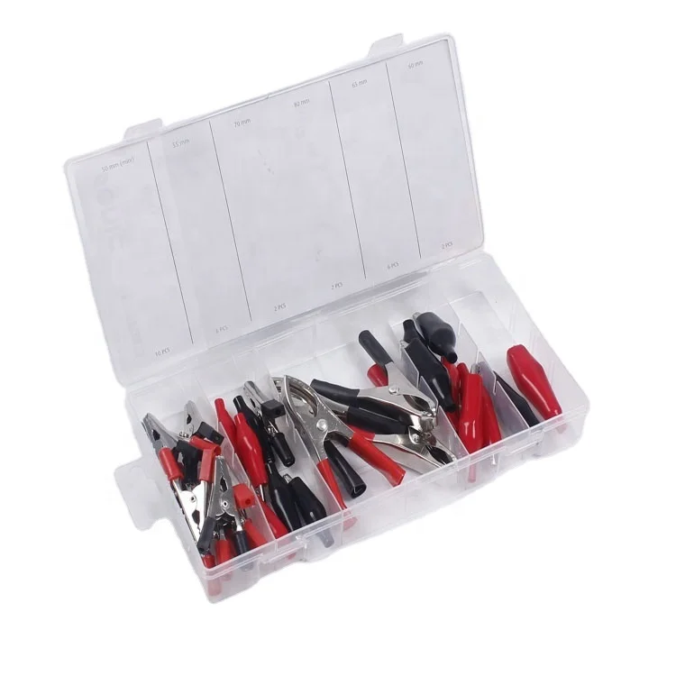 Набор электрических зажимов типа «крокодил» 28