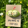 [Finished Greeting Card] Smiling Bean