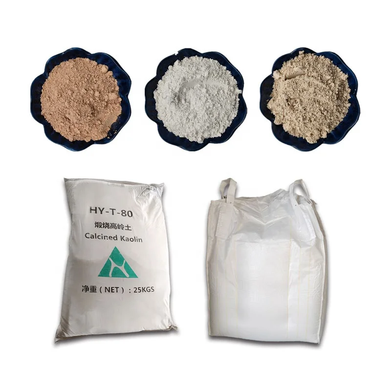 Good Refractoriness Calcined Kaolin 325 Mesh For Paper/Refractory/Cable Filler CAS 52624-41-6
