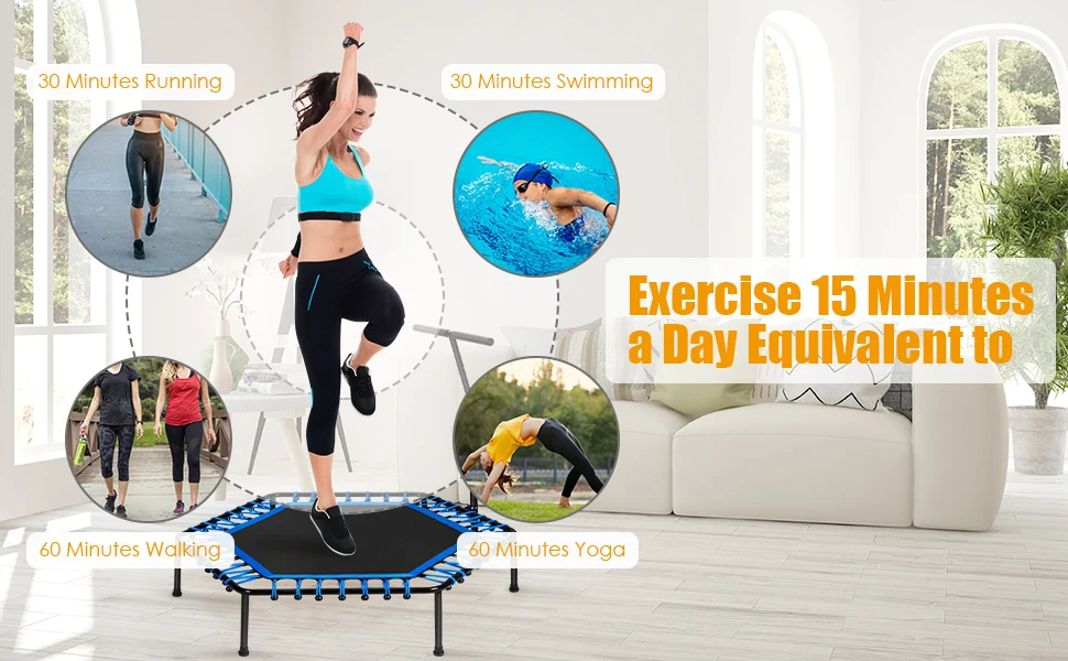 l0092 durable trampoline fitness cheap jumping mini springs gymnastic indoor trampolines-5