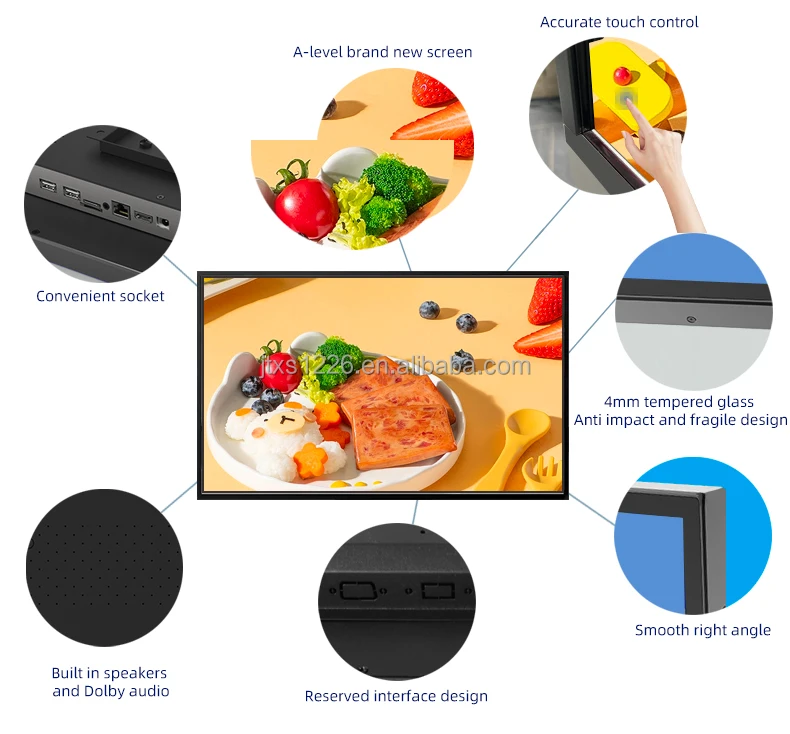 65-Inch 4K Display Android Touch Screen HD Monitoring LCD Interactive ...