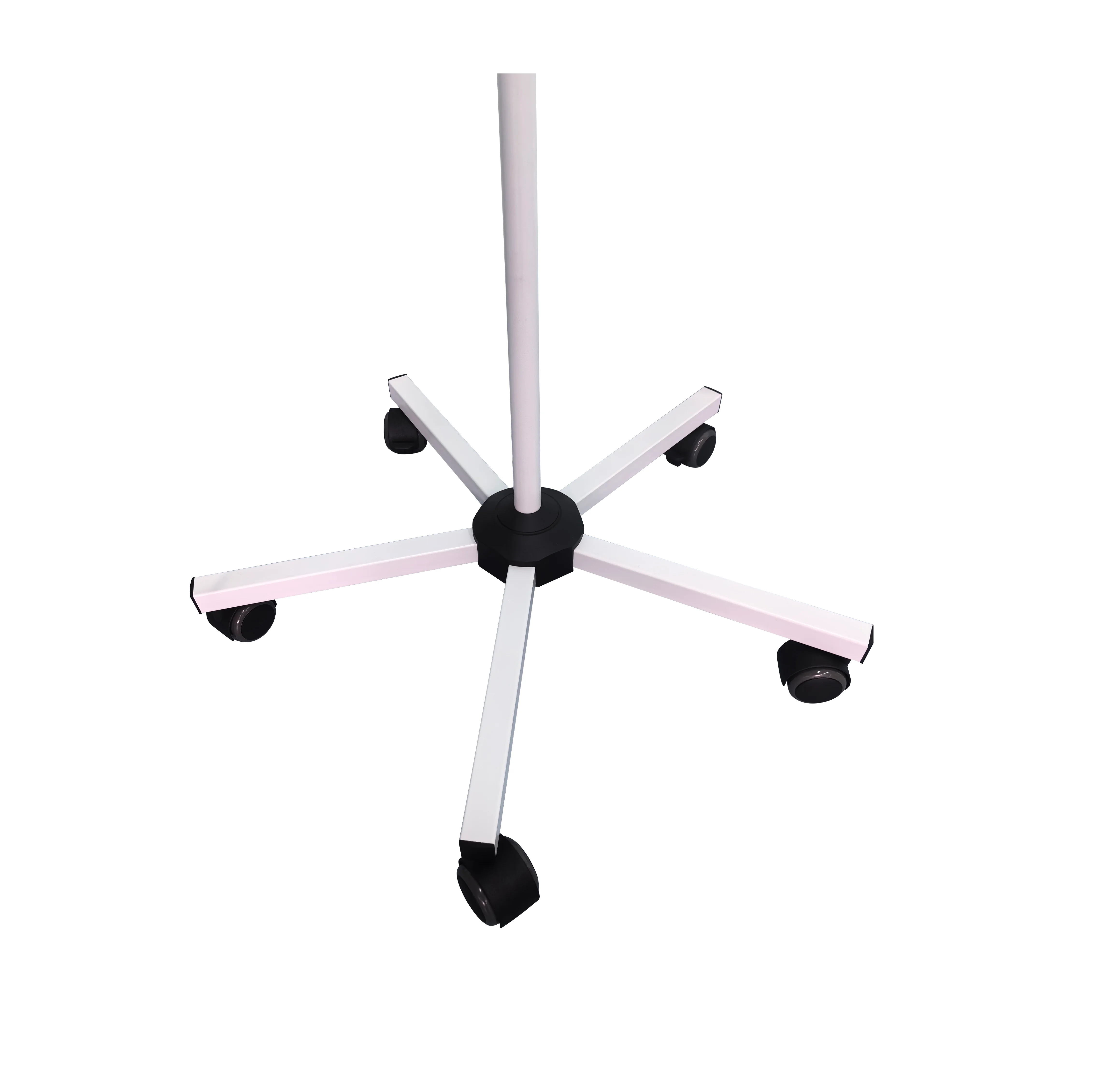 YD01A LED Medical Durable Light Mobile Stainless Floor Stand Gooseneck Surgical   Examination Lamp With Emergency Battery