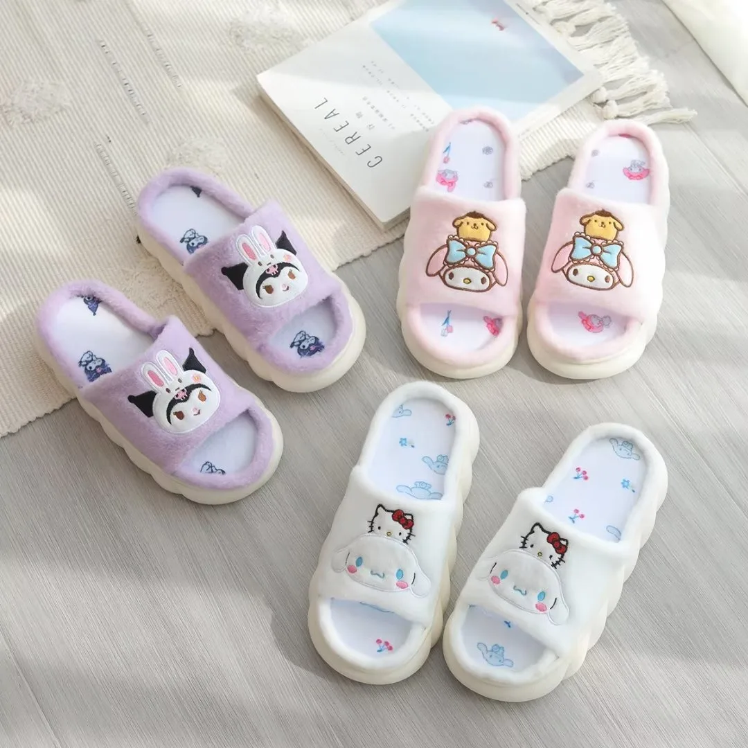 Sanrio Slippers Kuromi Slipper Sanrio Kitty Cinnamoroll My Melody ...