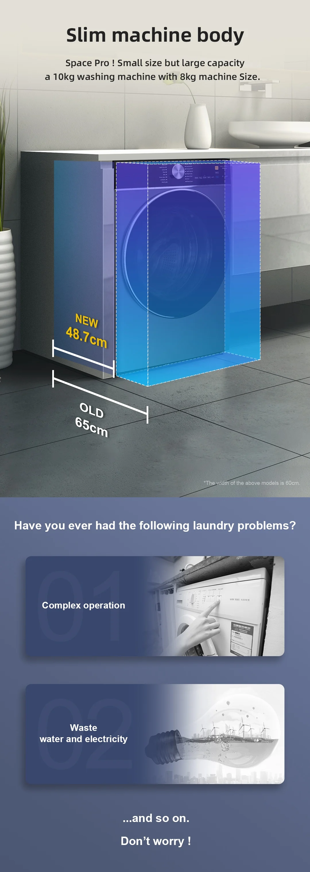 Customization Front Loading Washing Machines 10kg Big Volume Washing