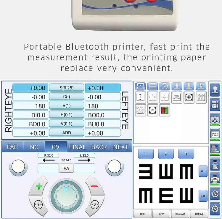 Eye Examination Machine CV-7600 Ophthalmic Equipment Auto Phoropter