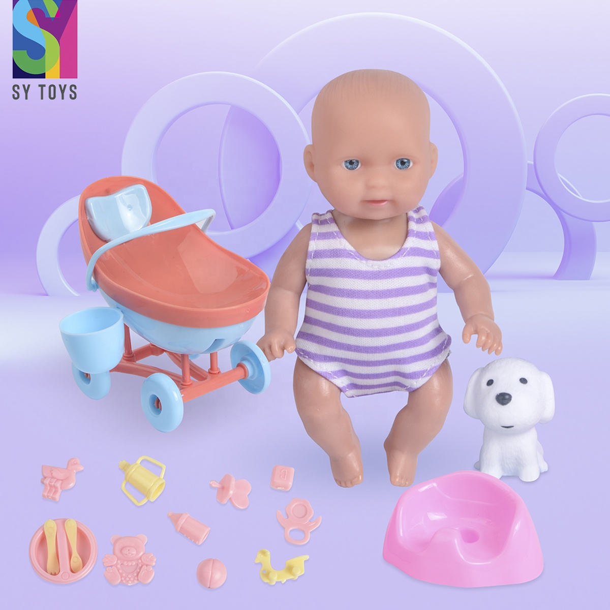 SYキッズおもちゃリアルな生まれ変わったベビードールファッション