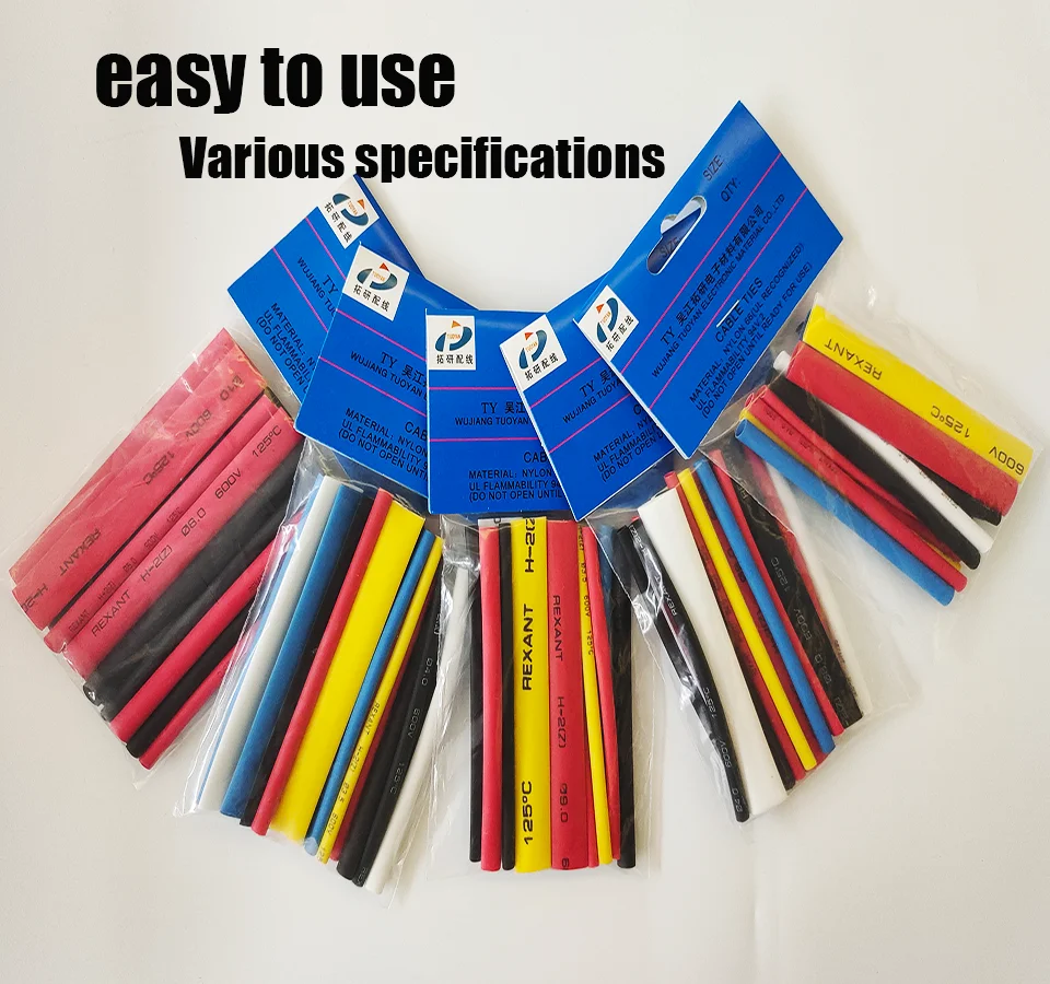 14PCS/bag Small Package  OEM insulated Heat Shrink sleeves Multi-color Multi-specification Heat Shrink Tube supplier