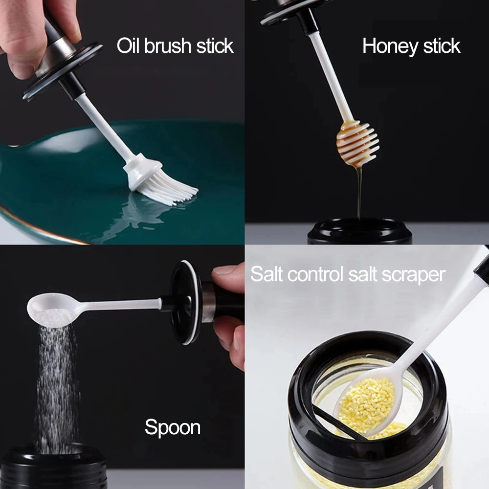 250 мл экологически чистые стеклянные банки для специй с прозрачными бутылками и крышкой индивидуальным логотипом приправ инструментами