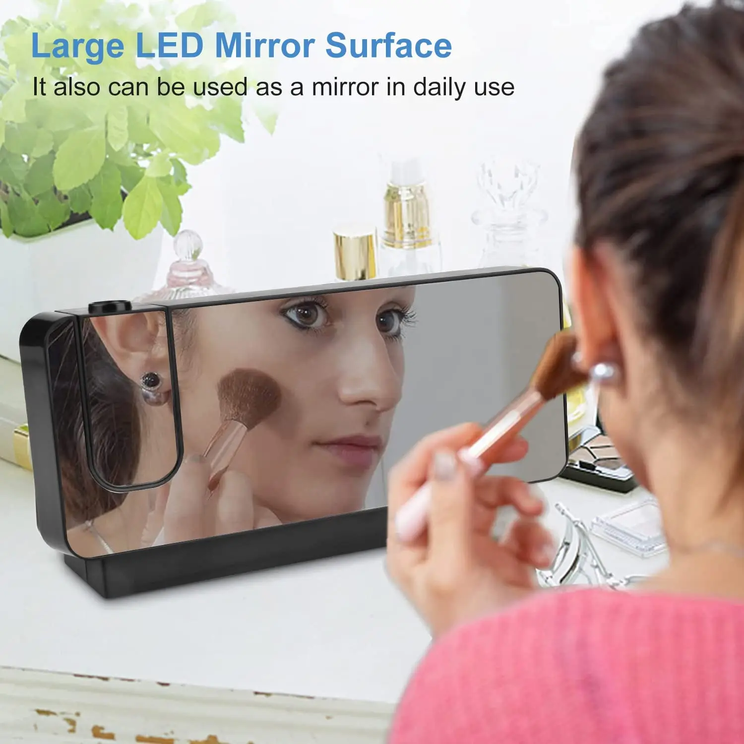 Digital Clock With Projector Laser Featuring Light Office Large Led