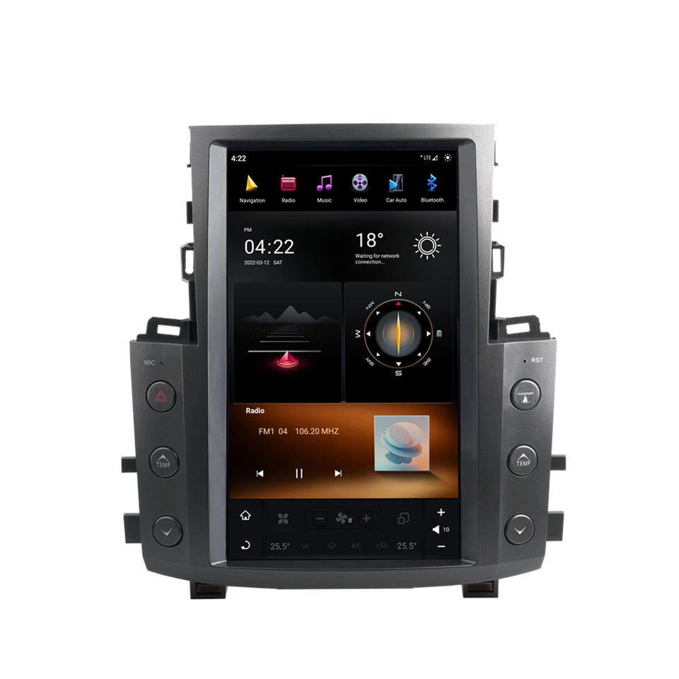 13,6 дюймовый автомобильный DVD-плеер Tesla 8 Core GPS навигация вертикальный сенсорный экран для lexus lx570 Android экран