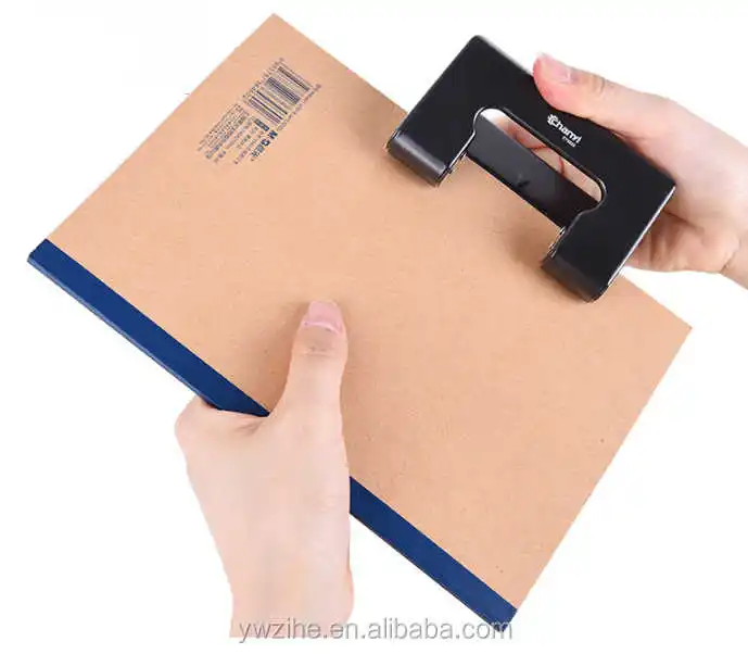 1 Mini Perforateur Blanc + 5 Anneaux De 25 Mm, Portable Et