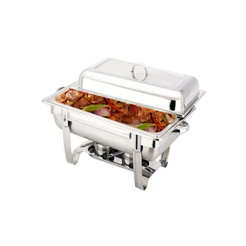 Buphex SS201 Economy Chafer 833-01 Stackable frame Chafing Dish For catering Hotel And Restaurant Commercial Buffet Food Warmer