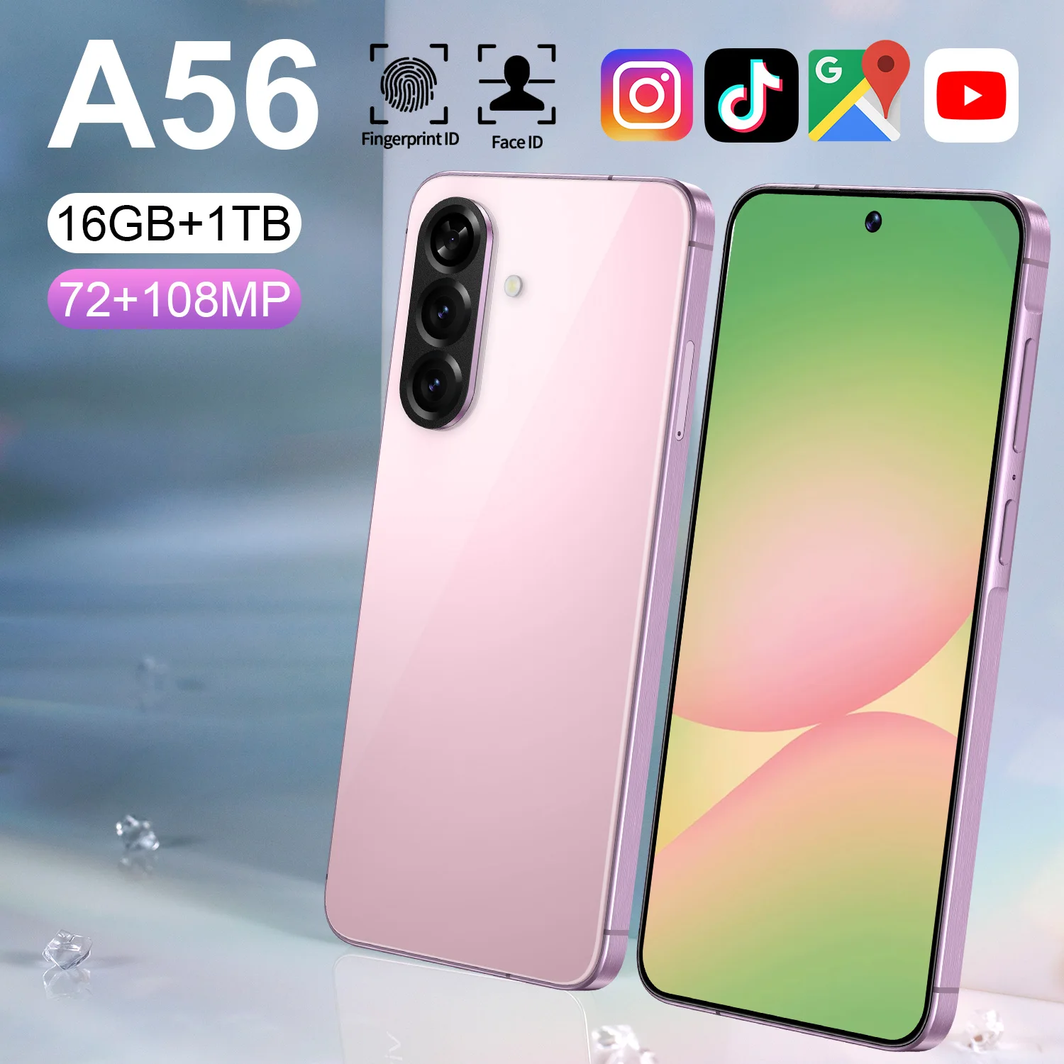 Android 14 Go Edition Dual SIM Smartphone - 1GB RAM, 16GB ROM