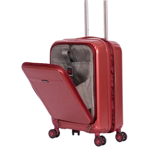 Wholesale ABS+PC Material 20 Inches Carry on Suitcase Boarding case With Open Front Pocket Trolley Luggage