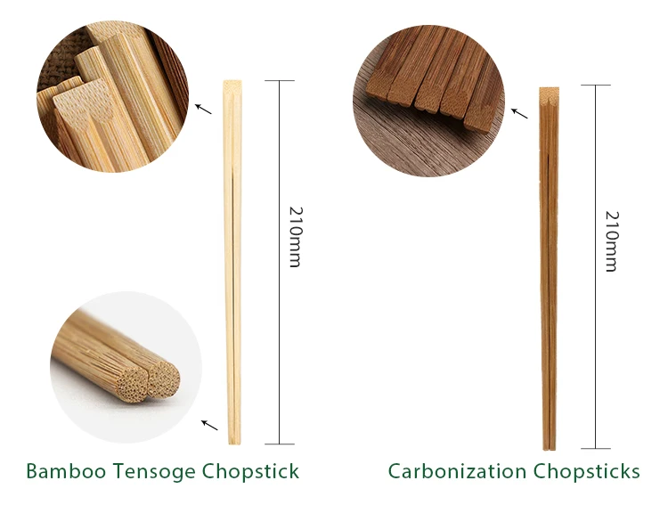 21/24cm Umweltfreundliche Einweg-Sushi-Stbchen/Holzstbchen/Bambusstbchen
