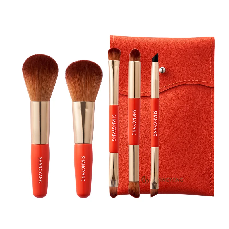 New Arrival Christmas Makeup Brush Gift Beauty Travel Mini Makeup Brush Set Wholesale Make Up Tools