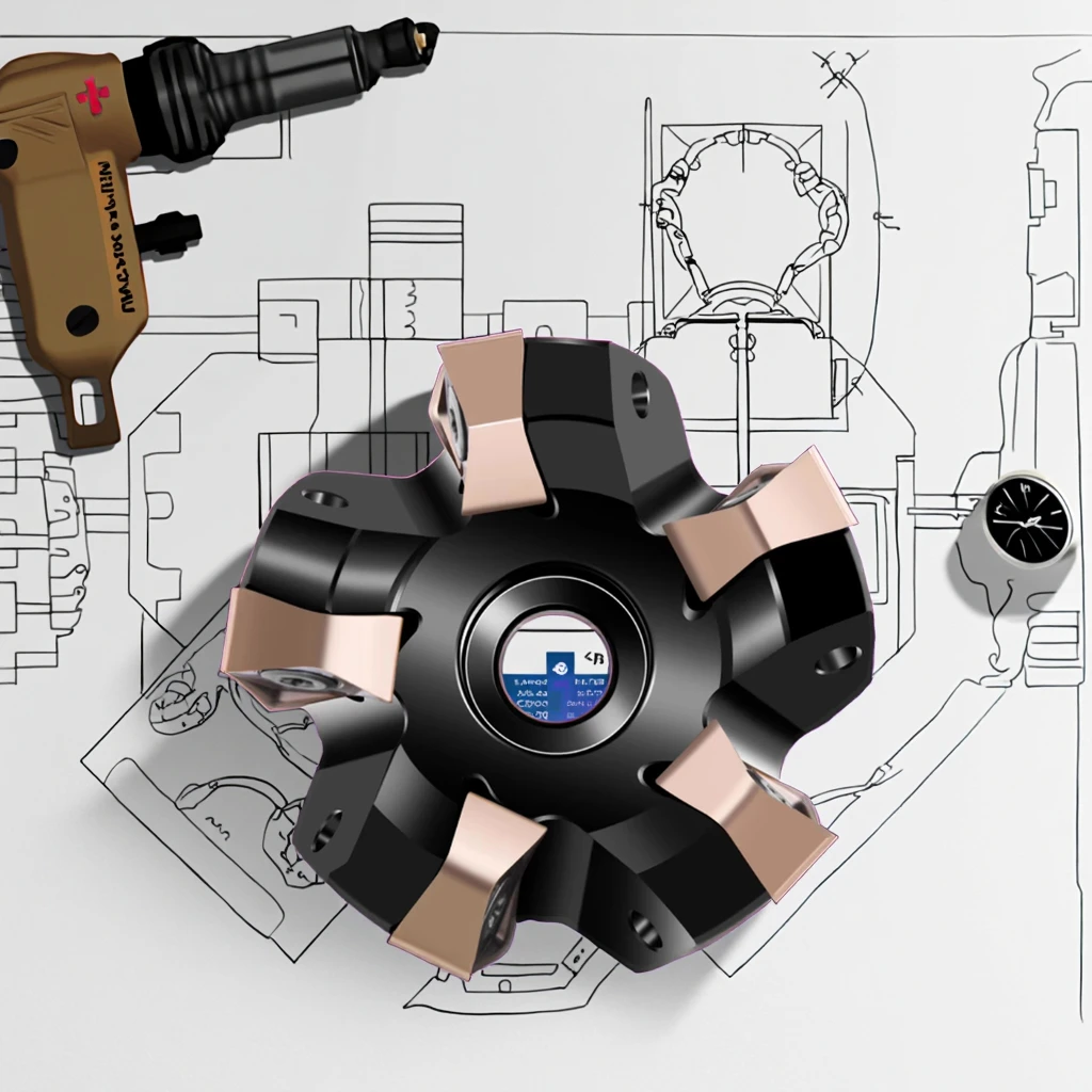 Tg WNMU Milling Insert 90 Degree Right Angle CNC Fast Feed Milling Cutter Head Customized OEM Support with Tin Coating
