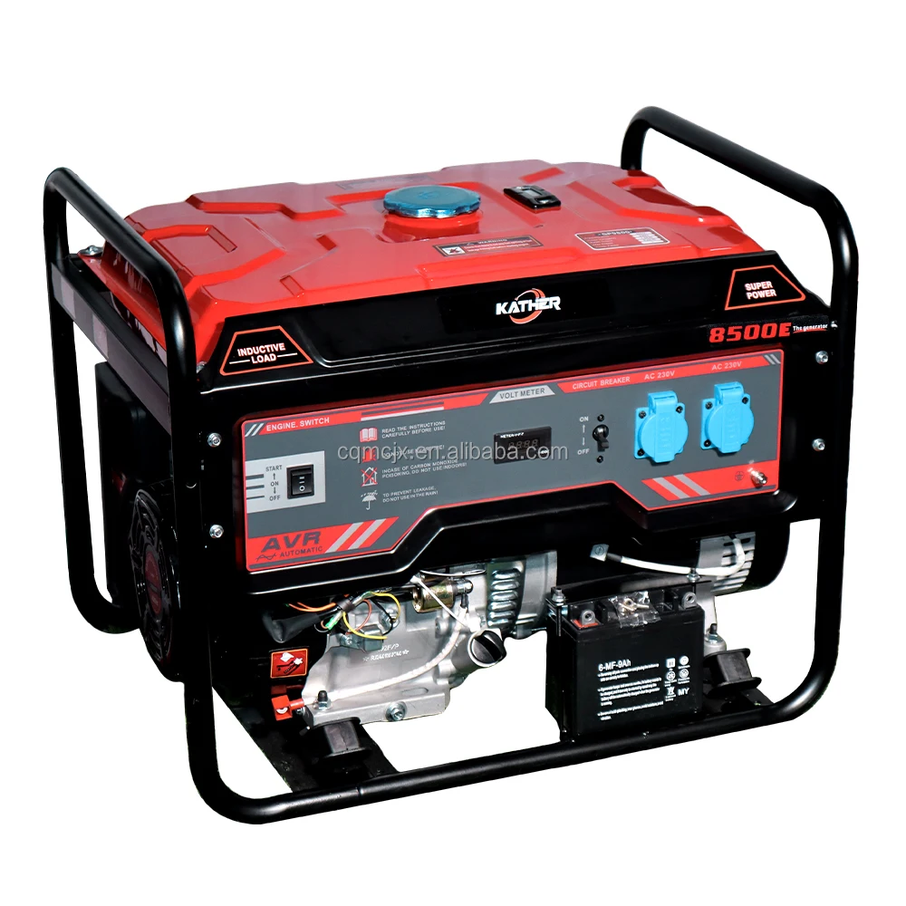 6.5kva 6.5kw 6500w 6500 Watts 50hz/60hz Gasoline Generators Electric Start Open Frame Petrol Generator Ac Generators supplier
