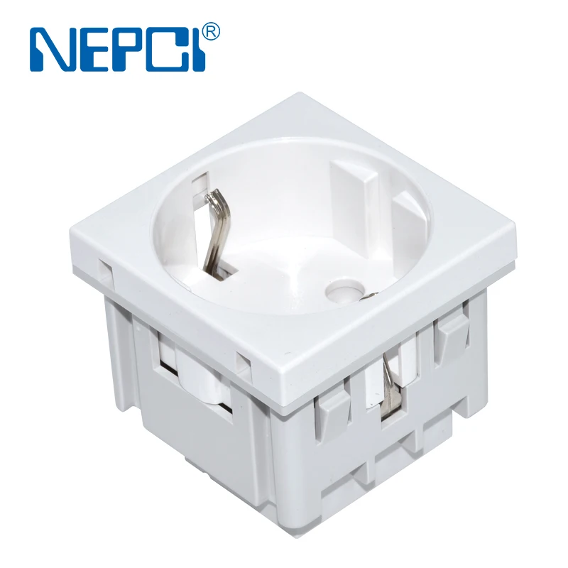 45 Socket Module Germany Schuko Socket  45x45