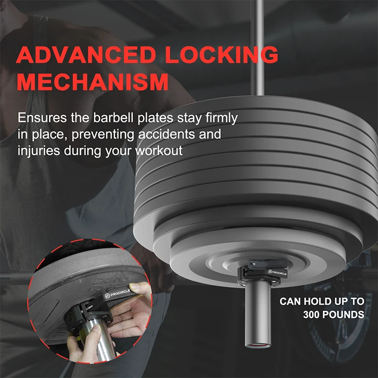 ProCircle Magnetic Barbell Collars Premium Weight Bar Clamps Quick Release Barbell Clips Barbell Clamps