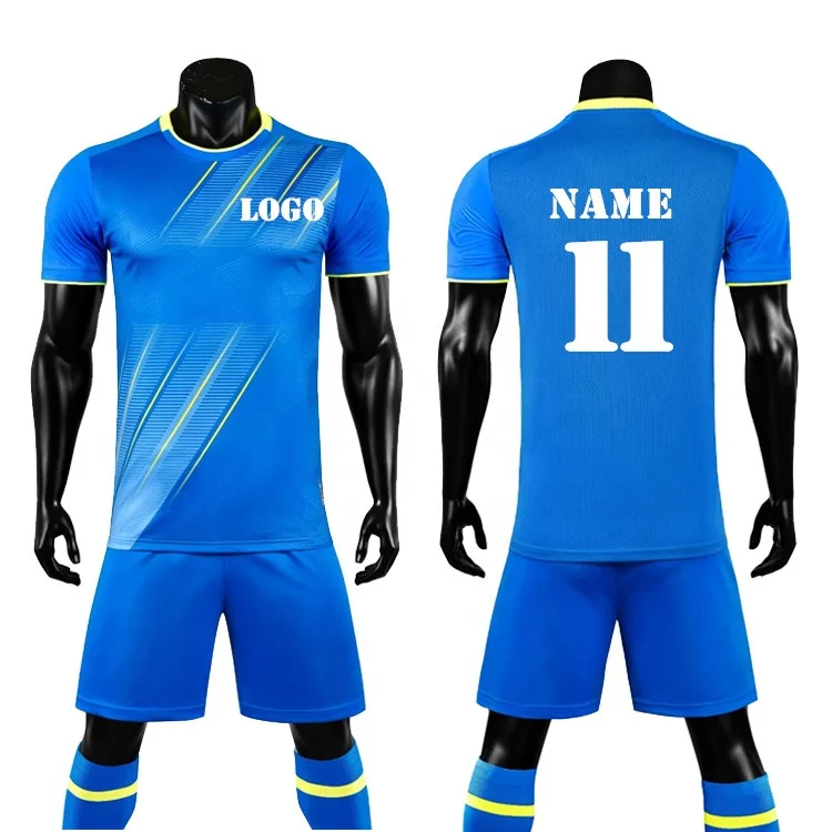 Customized Logo Numbers Soccer Jersey Sets Quick Dry Practice Soccer ...