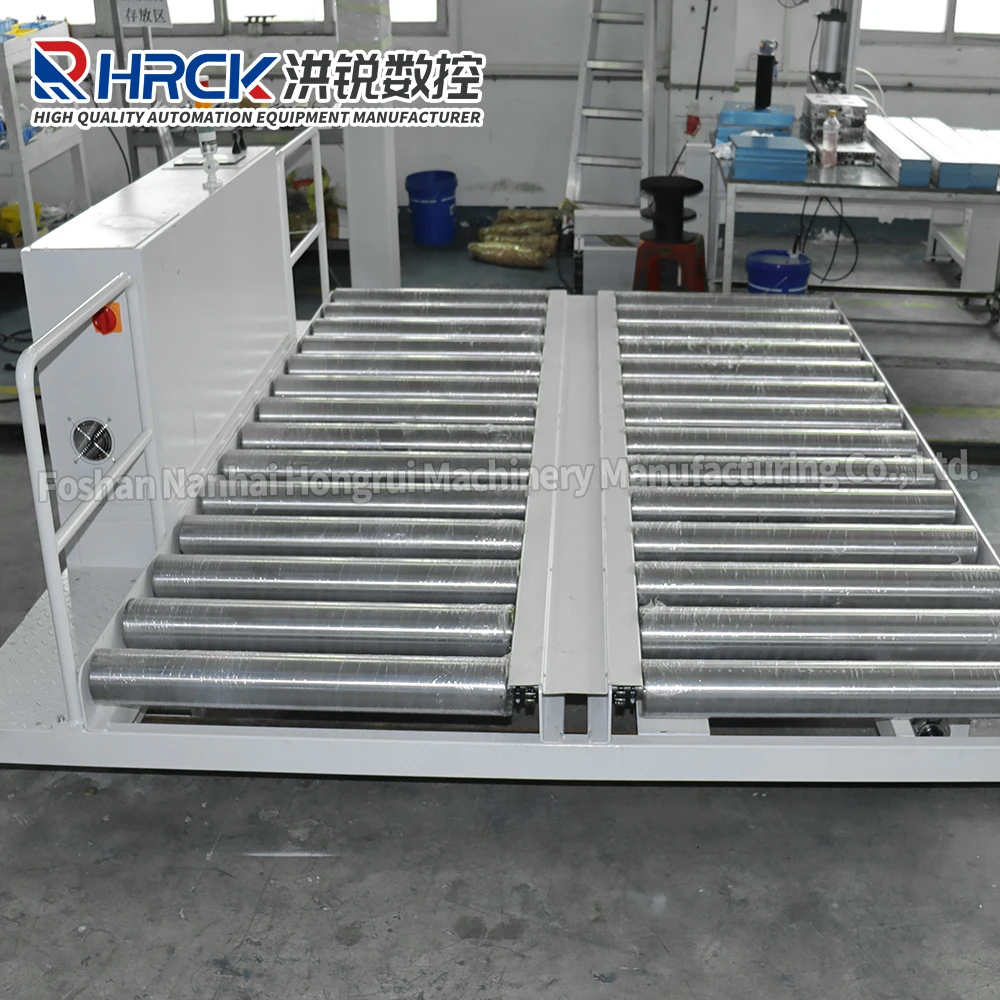 Intelligent and unmanned furniture curve RGV motorized conveyor with track