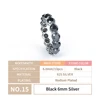 Black 6mm Silver