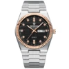 Rose Gold Silver - Black