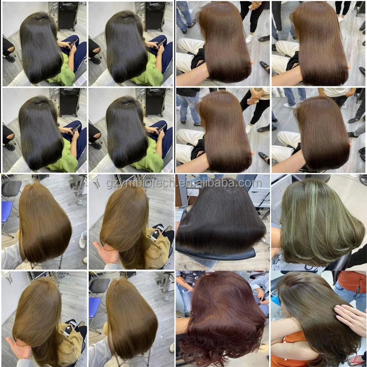 Chinese hair color factory oem permanent professional chocolate brown free sample black hair dye